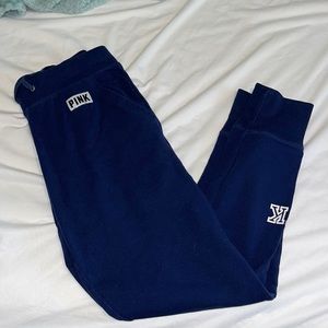 Navy Blue Pink Sweatpants